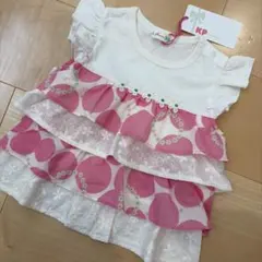KP ケーピー キッズ フリル チュニック ピンク　90cmのサムネイル