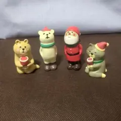 コンコンブル　クリスマス　ミニチュアフィギュア　4点セット