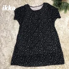 イッカikka チュニックワンピースＬサイズドット柄