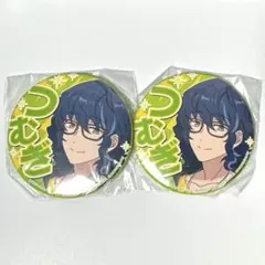 【２個セット】 あんスタ 応援缶バッジ 青葉つむぎ