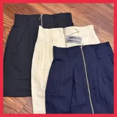 【新品】【お値下げ中】　3枚セット　ミニスカート　9号　ノーブランド