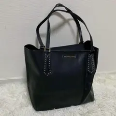 格安　マイケルコース ハンドバッグ トートバッグ 黒 牛革