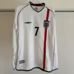LサイズUmbro イングランド ベッカム7番 ユニフォーム - メルカリ