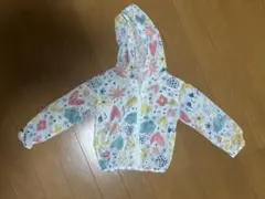 総柄 フード付きメッシュパーカー