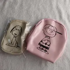 ◆チャーリー・ブラウンとスヌーピー ポーチセット◆