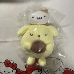 サンリオ　ポムポムプリン むにゅぐるみパティオ マフィン付き すやすやマスコット
