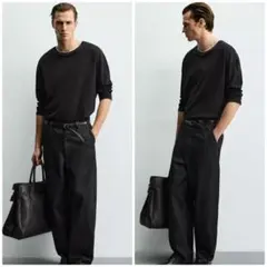 【最終値下げ】新品 ZARA 定価6290円 コントラストダブルヘムTシャツ