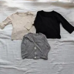 未使用あり　UNIQLO　無印良品　ベビー服 トップス 3点セット 80サイズ