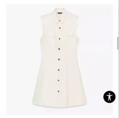 ZARA クレープミニワンピース