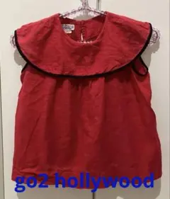 go2 hollywood ゴートゥーハリウッド　ノースリーブ　フリル襟　120