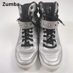 Zumba ハイカットスニーカー メタリックシルバー スタッズ 未使用級のサムネイル
