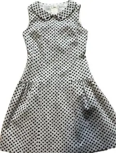 極美品◇Rene ルネ 雑誌掲載デニムワンピース 襟付きティアード 36L-XL