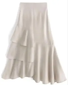 GRL アシンメトリーティアードスカート[rut967]