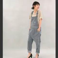 【希少XL】メルシーボークー × Lee コラボ ヒッコリー オーバーオール