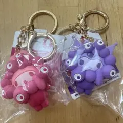 ミャクミャク サンリオ推しカラー キーホルダー / クロミ　マイメロ