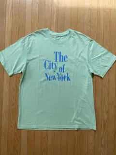 nugu 韓国ファッションThe City of New York 半袖Tシャツ