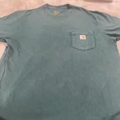 Carhartt グリーン Tシャツ Lサイズ ポケット付き