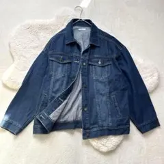 N78 【COLZA】デニムジャケット Gジャン ブルー L 定番 カジュアル