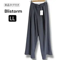 【新品タグ付】Blistorm LLサイズ グレー ツータック ワイドパンツ