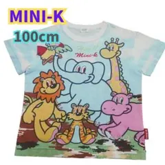 MINI-Kミニケーカラフルアニマル柄 半袖Tシャツ 100cm両面プリントのサムネイル