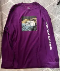 THE NORTH FACE 長袖Tシャツ パープル XL