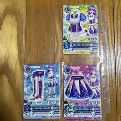 アイカツ ブルーパレードコーデ　氷上スミレ　3枚