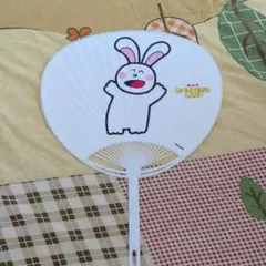 たべっこどうぶつLAND　うちわ　うさぎ1枚