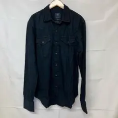 m*o様 A197 ギャップSアメリカ古着スナップボタン長袖デニムウエスタンシャ