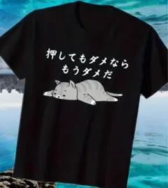 チ*ロ様 黒い猫のイラストTシャツ　猫　キャット　パロディ　グラフィック