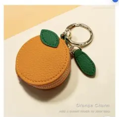 MACARONIC STYLE オレンジ型 キーホルダー
