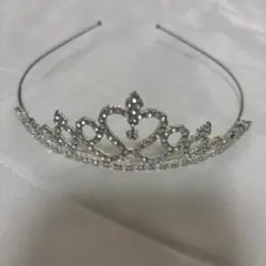 shein シルバー ハート型 ティアラ