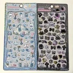 正規品　プチドロップステッカー　mizuiro kuroiro
