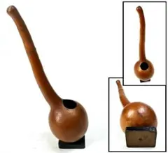 古瓢箪 一輪花生 花入 花器 花道具 大匙 勺 柄杓 時代物 骨董WWWT082