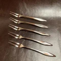 マーシャン姫フォーク　5本 ステンレス18-12高品質 12.6×1.1cm