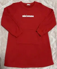 【新品未使用】ミキハウス♡バックロゴワンピース110cm