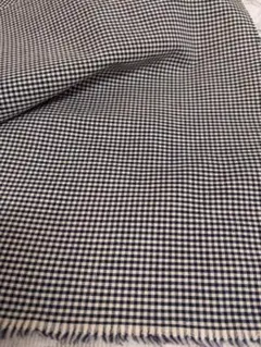 布地★黒×白チェック柄・茶色チェック柄 2枚セット