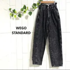 極美品 wego standard ウィゴー デニムパンツ ウエストゴム タック