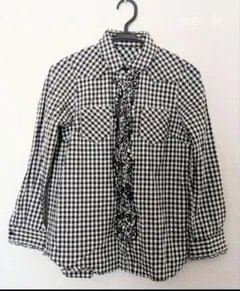 ＆love　ギンガムチェックのブラウス　シャツ　Мサイズ