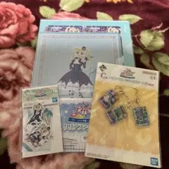 アイカツ 一番くじ 藤堂ユリカ チャーム クリアファイル バッグチャーム 3点