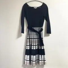 PROPORTION BODY DRESSING ベルト付き　ニットワンピース