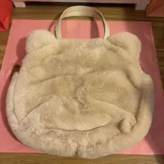 ピンクハウス×青木美沙子コラボ フェイクファー クマトートバッグ 
