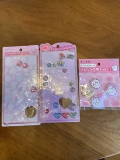 ボンボンドロップシールお裾分けセット　ちいかわ　パワパフ　しずくちゃん