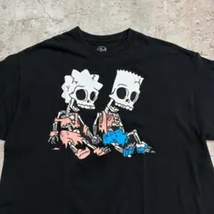 The Simpsons　バート　キャラクターTシャツ　XL　ブラック　古着