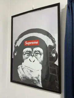 Supreme チンパンジー ポスター 額縁付き