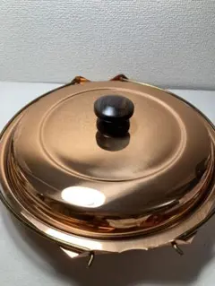 銅製 両手鍋 蓋付き すき焼き鍋　24cm