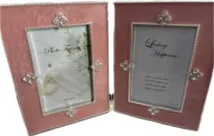 【新品未使用】LADONNA ピンク　ダブルフォトフレーム