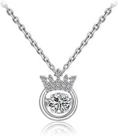 ネックレス ペンダント スワロフスキー シルバー925 王冠 アクセサリー