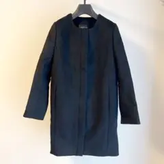 新品未使用　INDIVI 2way ロングコート　ブラック　日本製