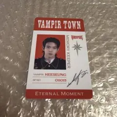 ENHYPEN WORLD ヴァンパイア ヒスン SPカード ポップアップ