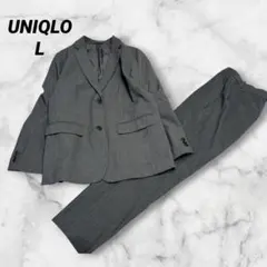 ユニクロ　テーラードジャケットリラックスフィット　パンツスーツ　セットアップ　L
